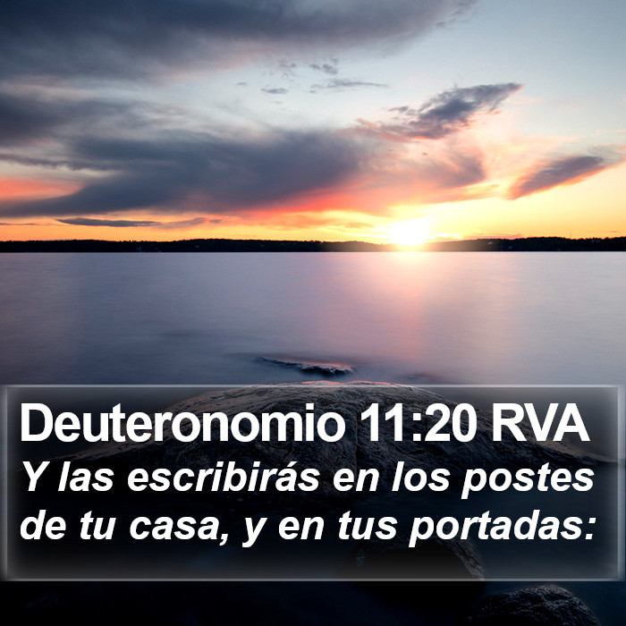 Deuteronomio 11:20 RVA Bible Study