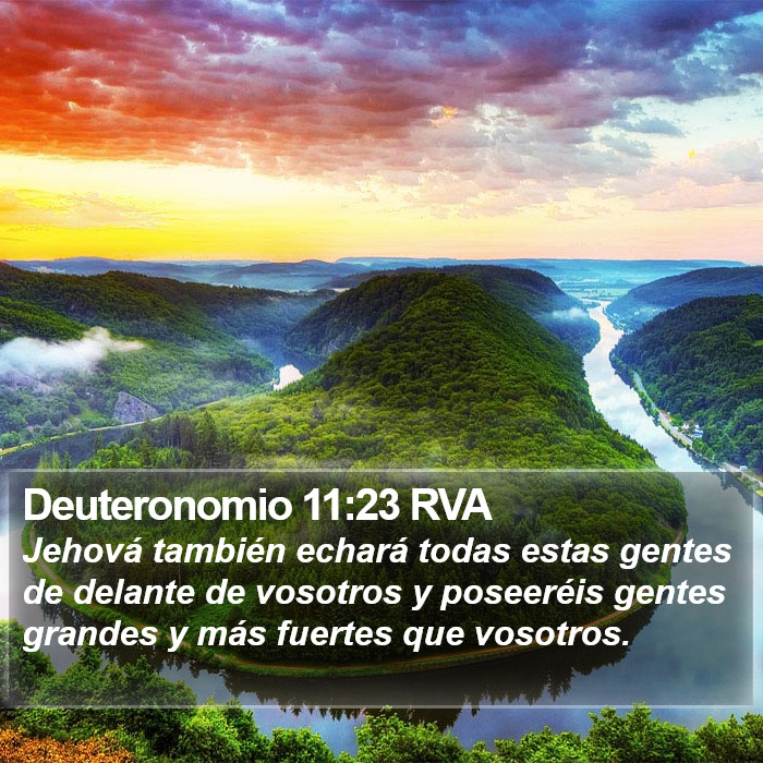 Deuteronomio 11:23 RVA Bible Study