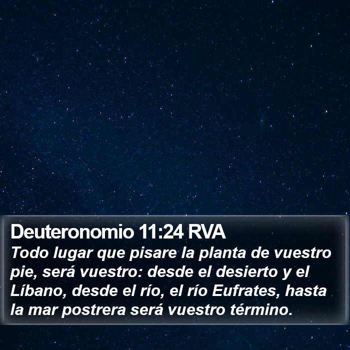 Deuteronomio 11:24 RVA Bible Study