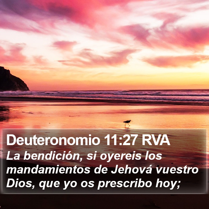 Deuteronomio 11:27 RVA Bible Study