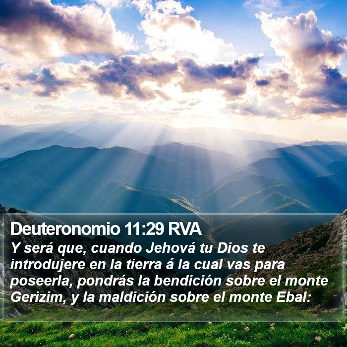 Deuteronomio 11:29 RVA Bible Study