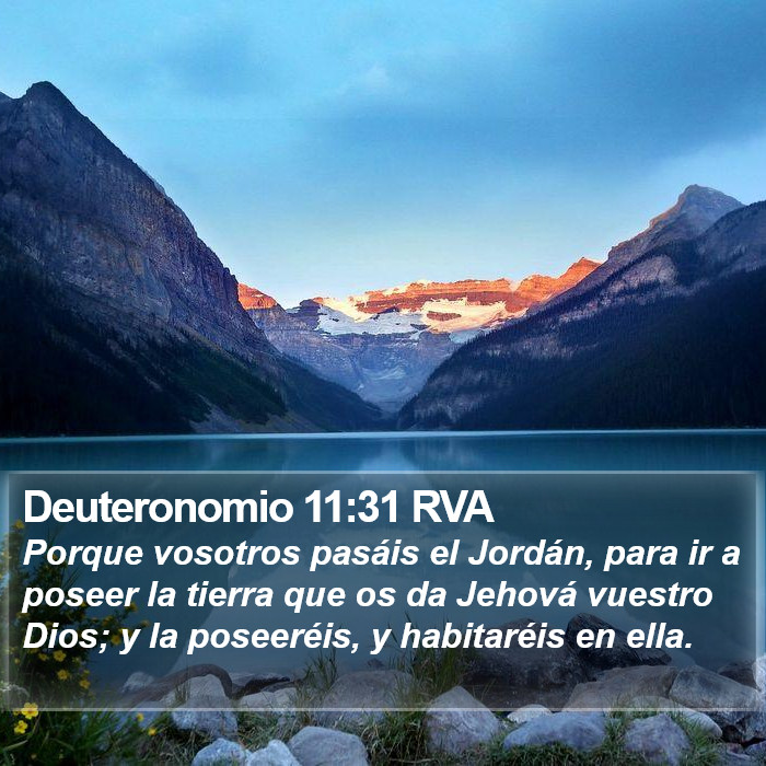 Deuteronomio 11:31 RVA Bible Study