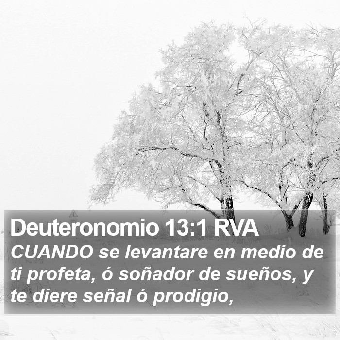 Deuteronomio 13:1 RVA Bible Study