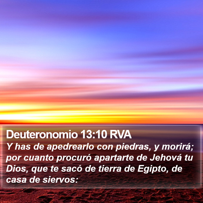 Deuteronomio 13:10 RVA Bible Study