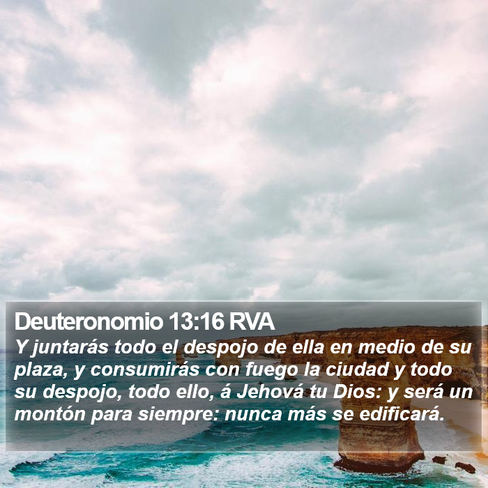 Deuteronomio 13:16 RVA Bible Study