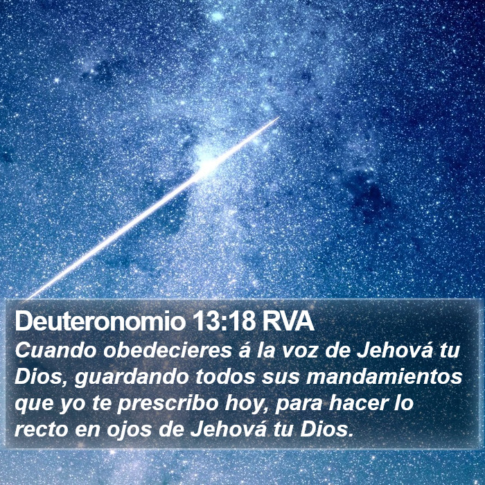 Deuteronomio 13:18 RVA Bible Study