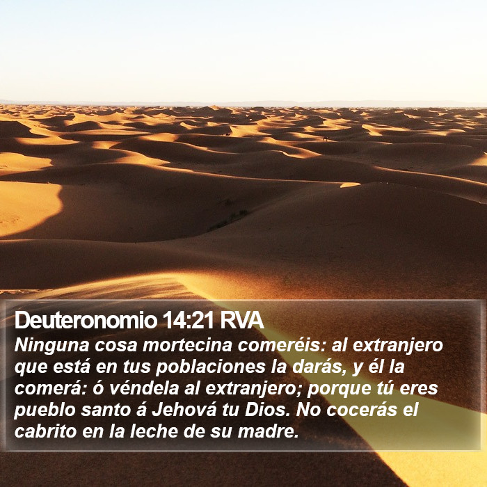 Deuteronomio 14:21 RVA Bible Study