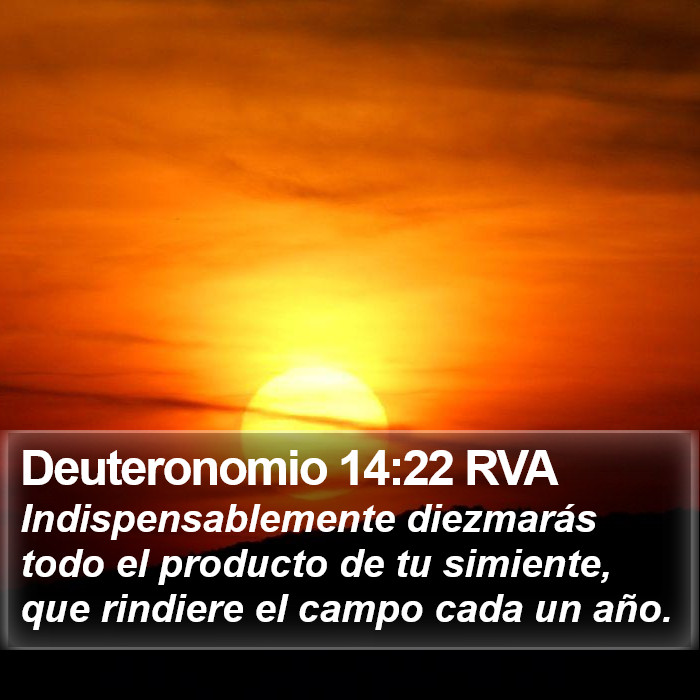 Deuteronomio 14:22 RVA Bible Study