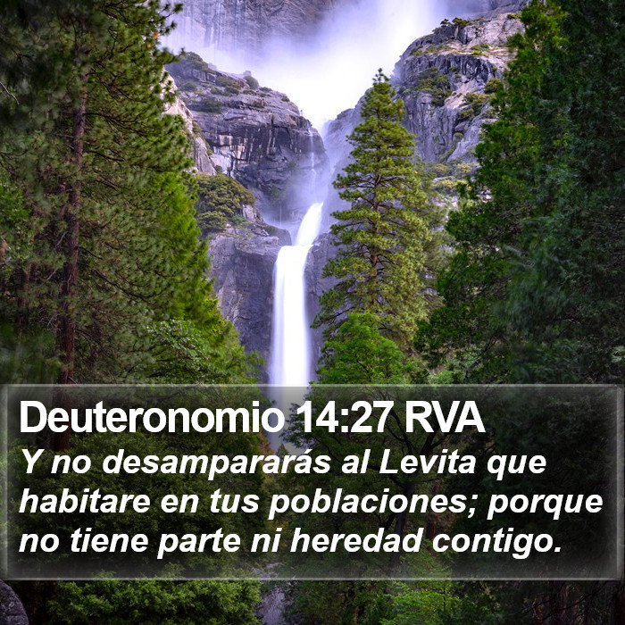 Deuteronomio 14:27 RVA Bible Study