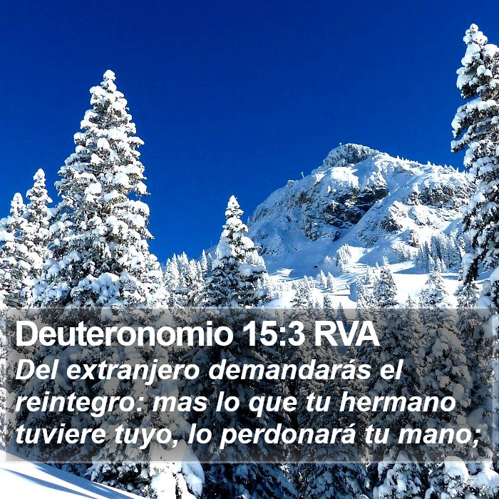 Deuteronomio 15:3 RVA Bible Study