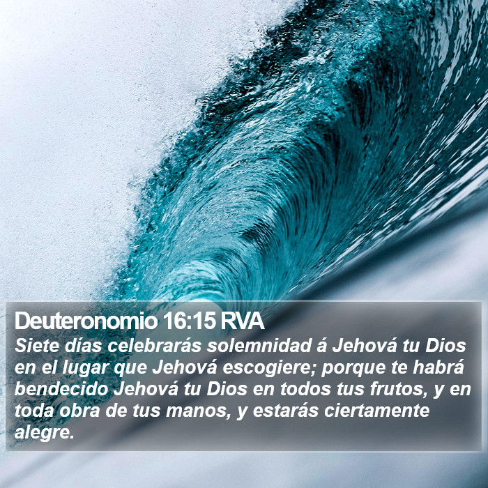 Deuteronomio 16:15 RVA Bible Study