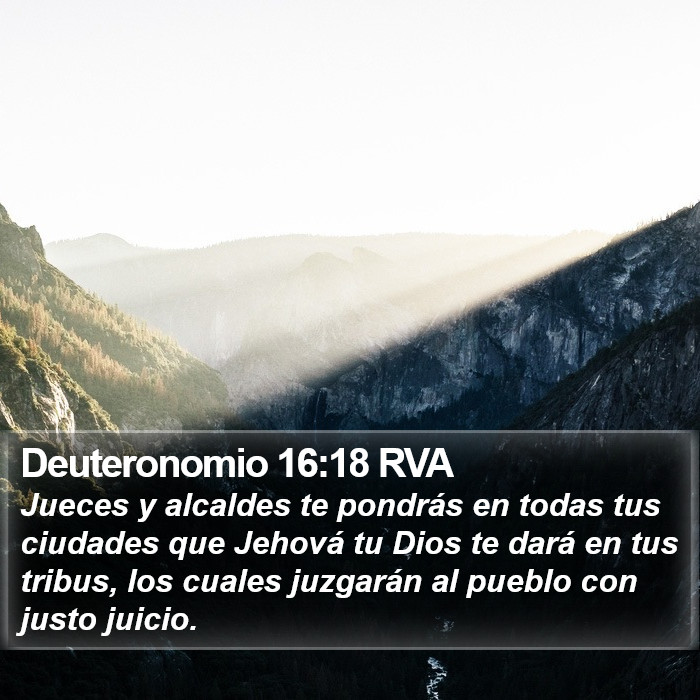 Deuteronomio 16:18 RVA Bible Study