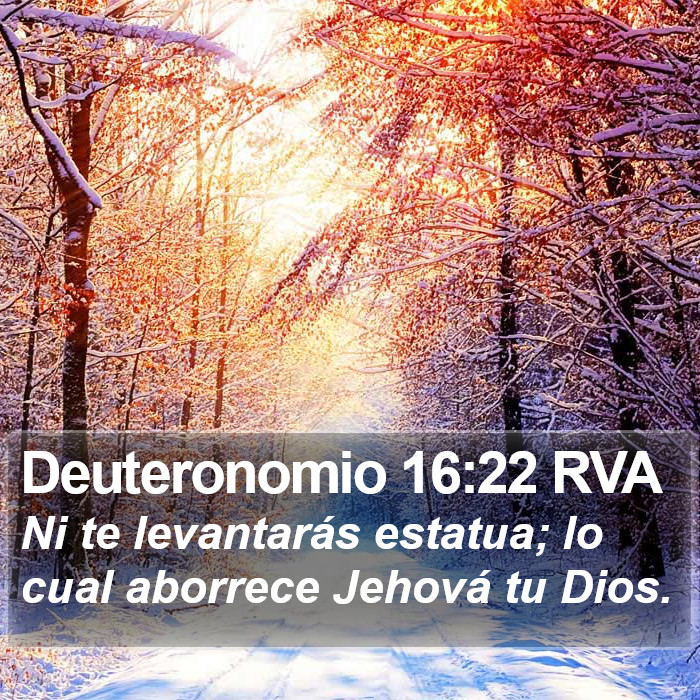 Deuteronomio 16:22 RVA Bible Study