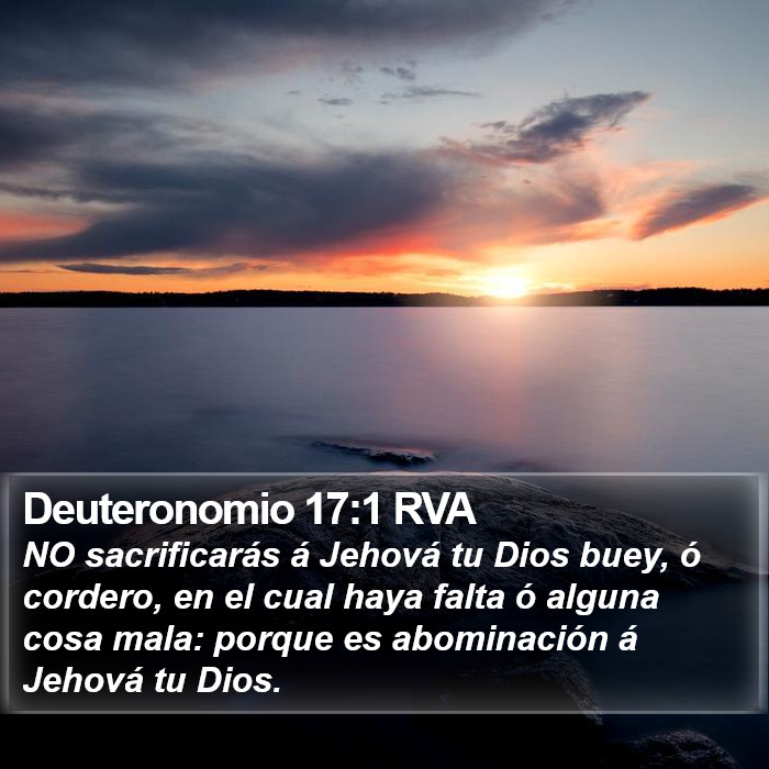 Deuteronomio 17:1 RVA Bible Study