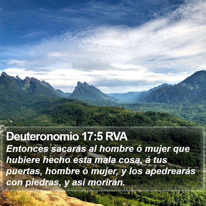 Deuteronomio 17:5 RVA Bible Study