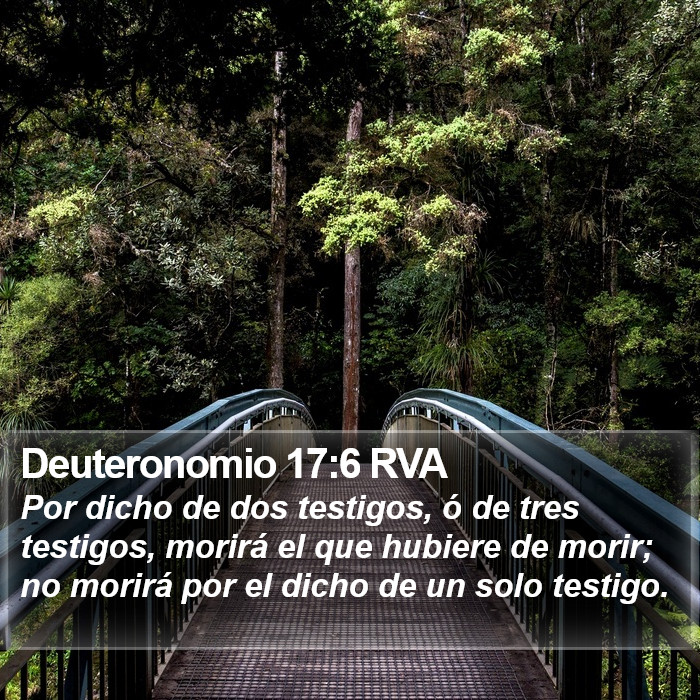 Deuteronomio 17:6 RVA Bible Study