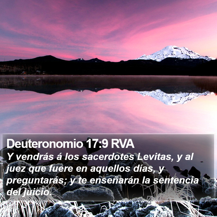 Deuteronomio 17:9 RVA Bible Study