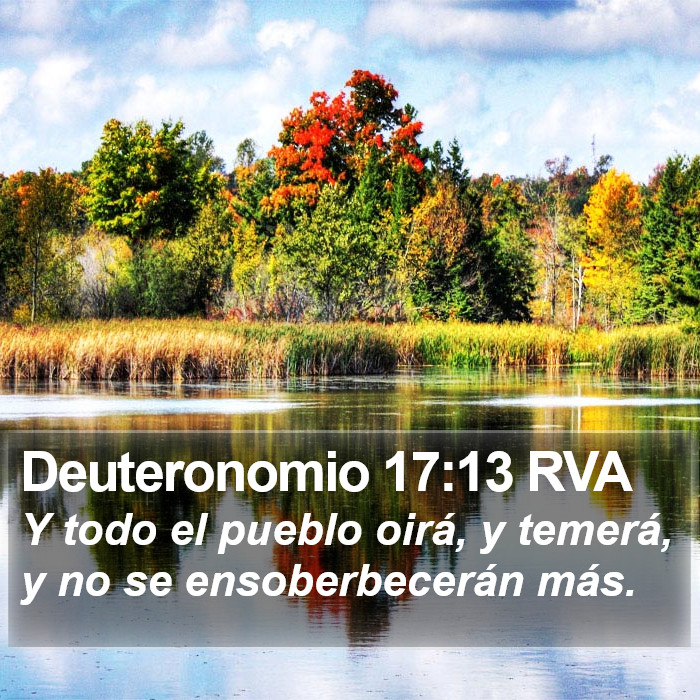 Deuteronomio 17:13 RVA Bible Study