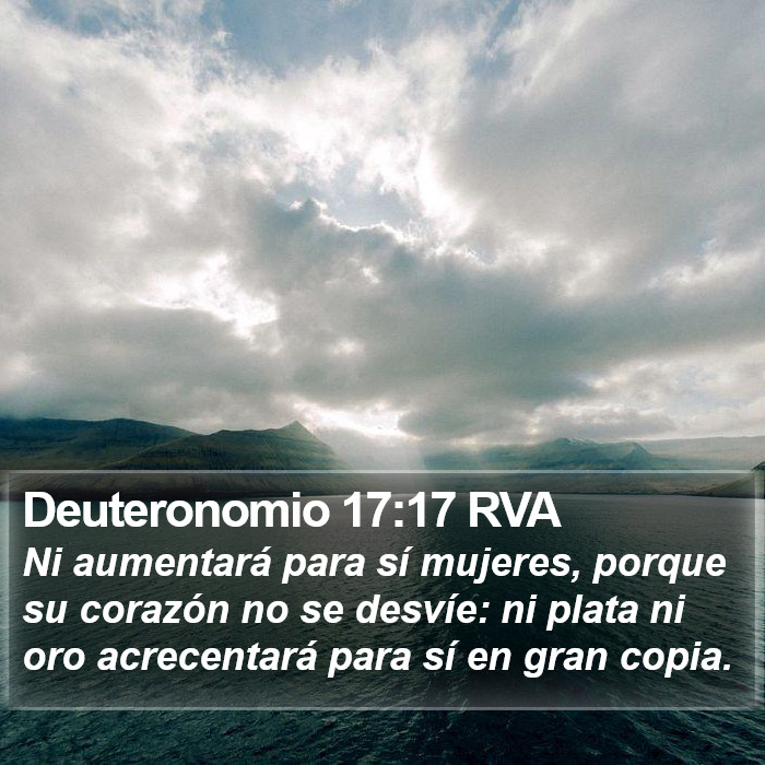 Deuteronomio 17:17 RVA Bible Study