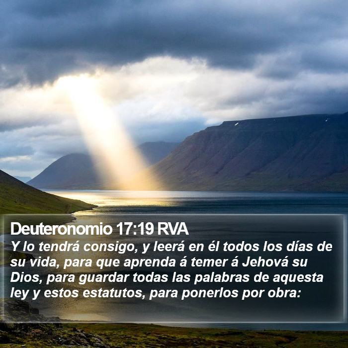 Deuteronomio 17:19 RVA Bible Study