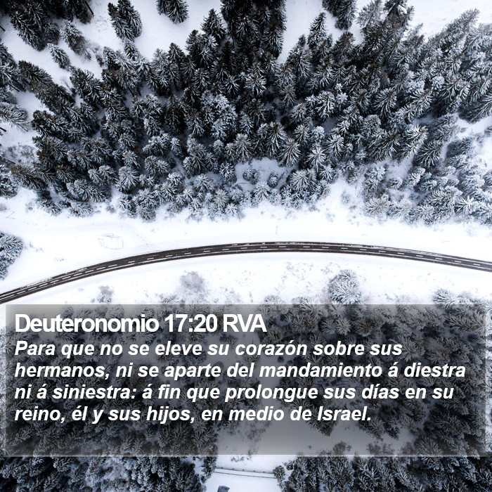 Deuteronomio 17:20 RVA Bible Study