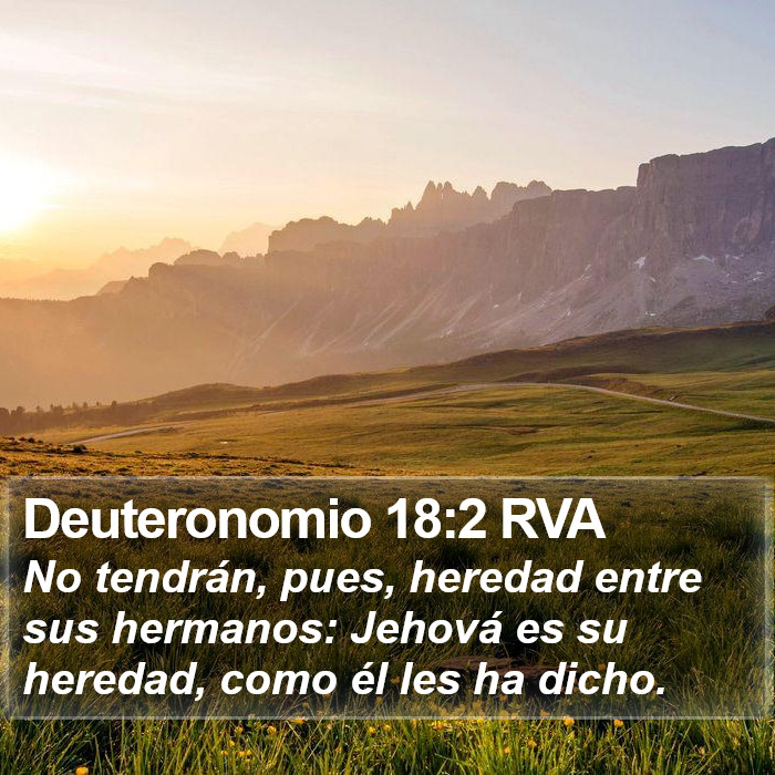 Deuteronomio 18:2 RVA Bible Study