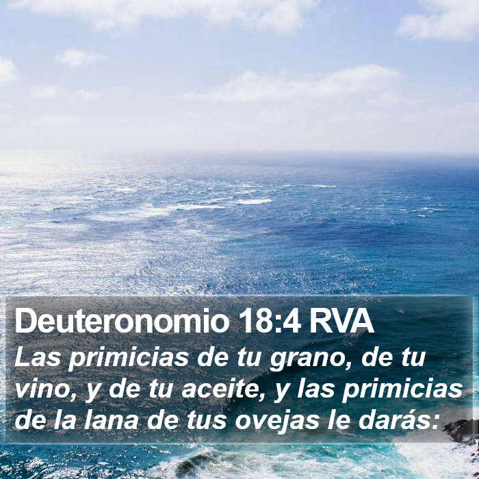 Deuteronomio 18:4 RVA Bible Study