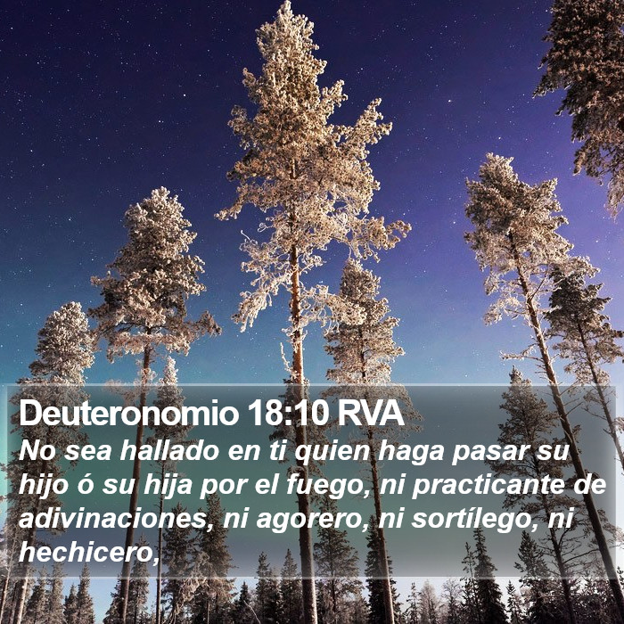 Deuteronomio 18:10 RVA Bible Study