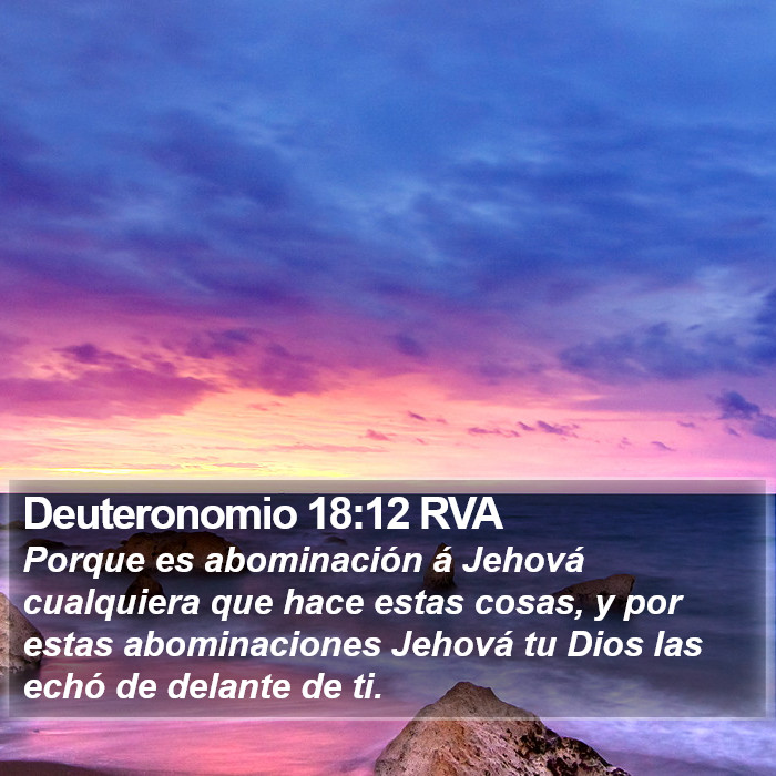 Deuteronomio 18:12 RVA Bible Study