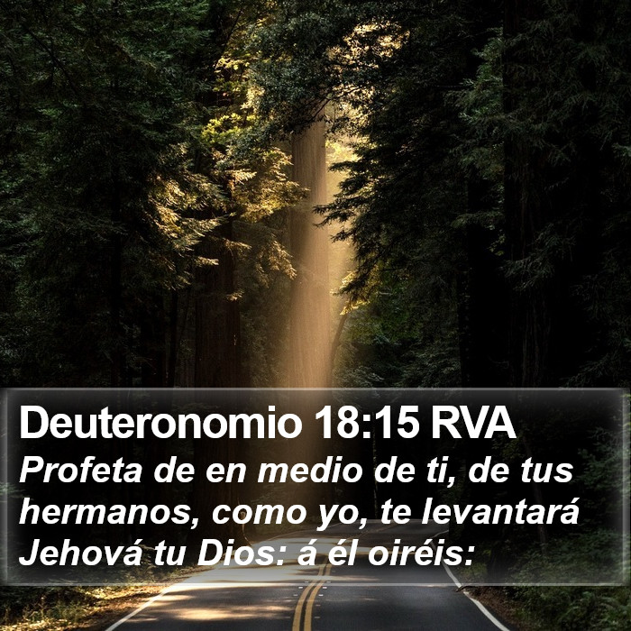 Deuteronomio 18:15 RVA Bible Study