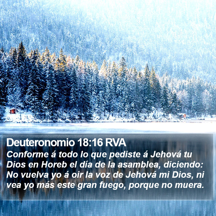 Deuteronomio 18:16 RVA Bible Study