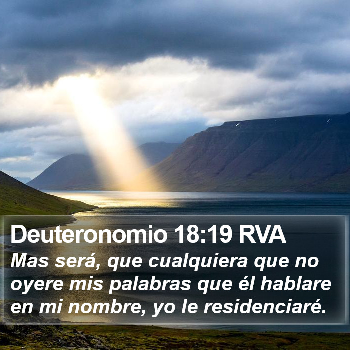 Deuteronomio 18:19 RVA Bible Study