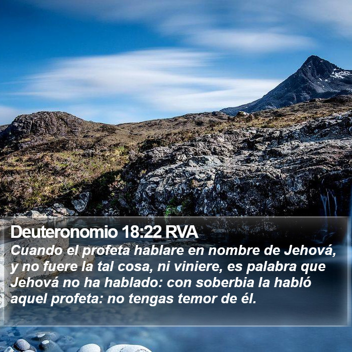 Deuteronomio 18:22 RVA Bible Study