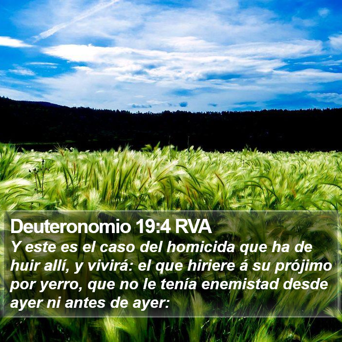 Deuteronomio 19:4 RVA Bible Study