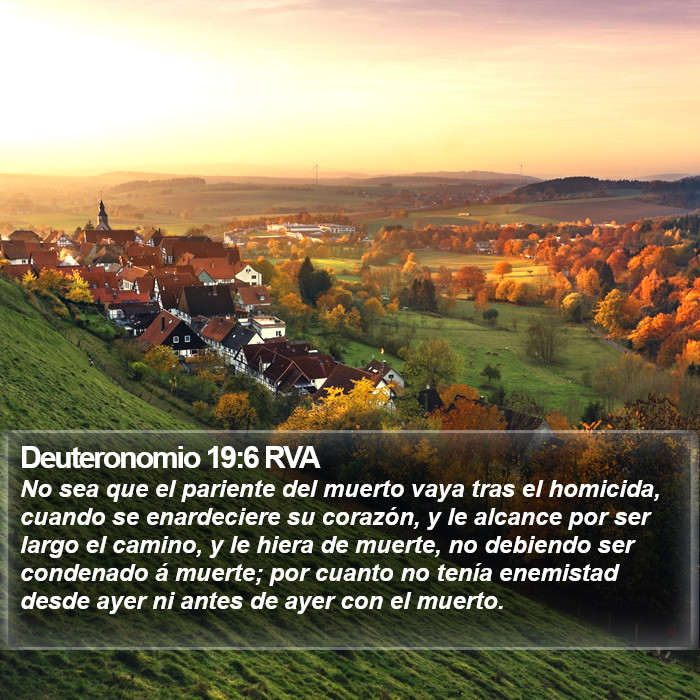 Deuteronomio 19:6 RVA Bible Study