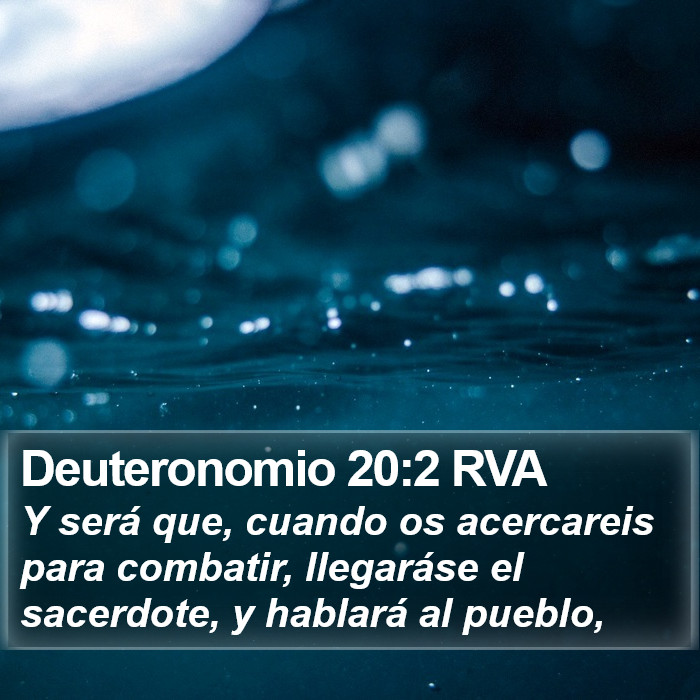 Deuteronomio 20:2 RVA Bible Study