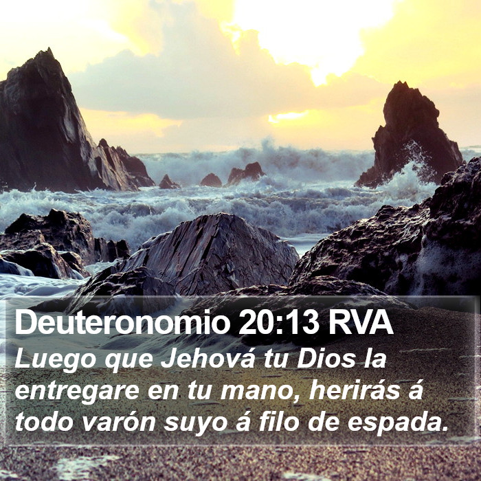 Deuteronomio 20:13 RVA Bible Study