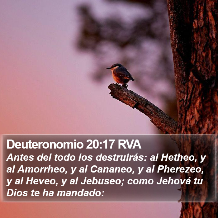 Deuteronomio 20:17 RVA Bible Study