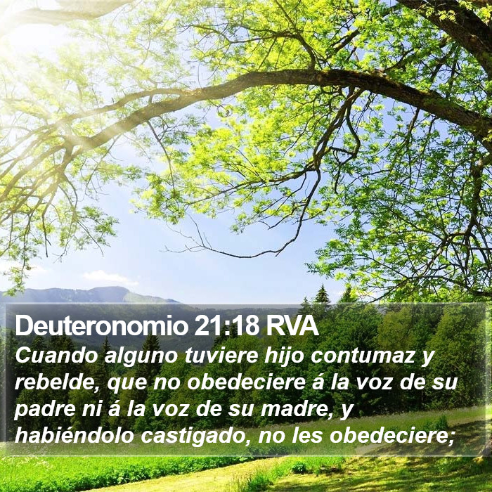 Deuteronomio 21:18 RVA Bible Study