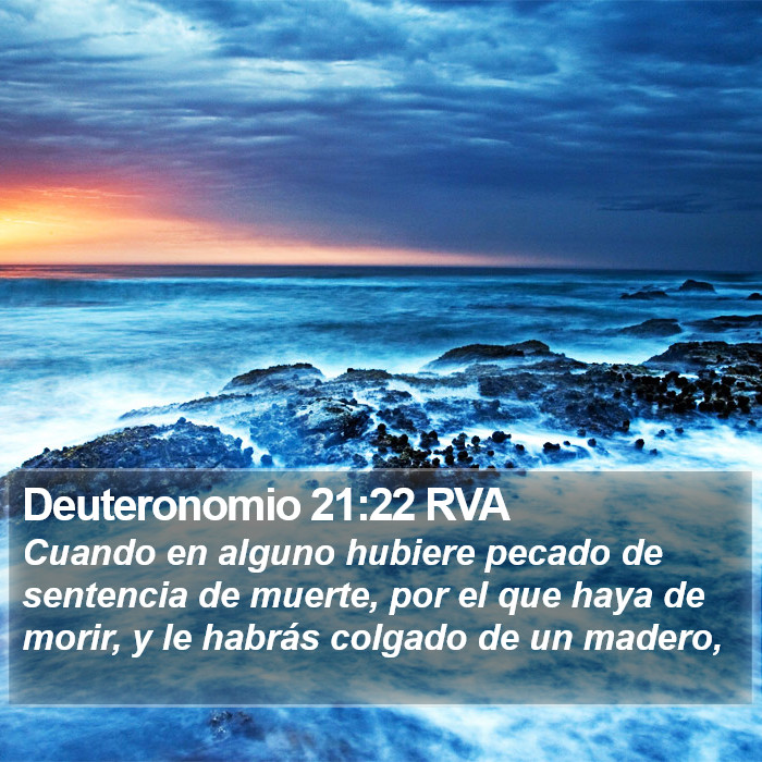 Deuteronomio 21:22 RVA Bible Study