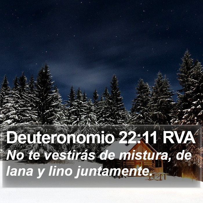 Deuteronomio 22:11 RVA Bible Study