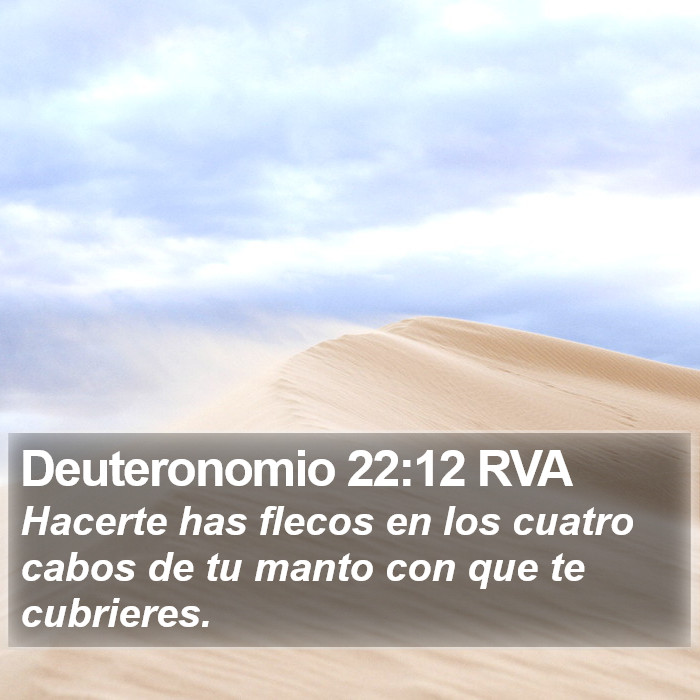 Deuteronomio 22:12 RVA Bible Study