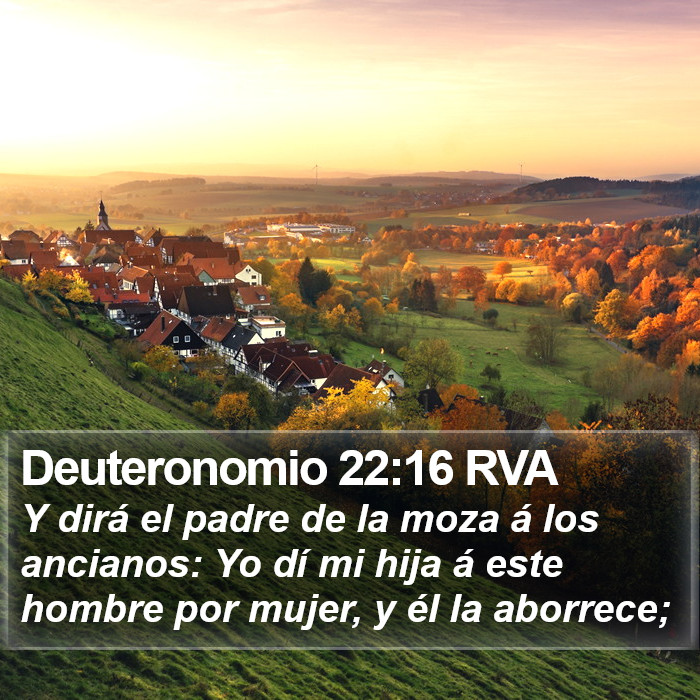 Deuteronomio 22:16 RVA Bible Study