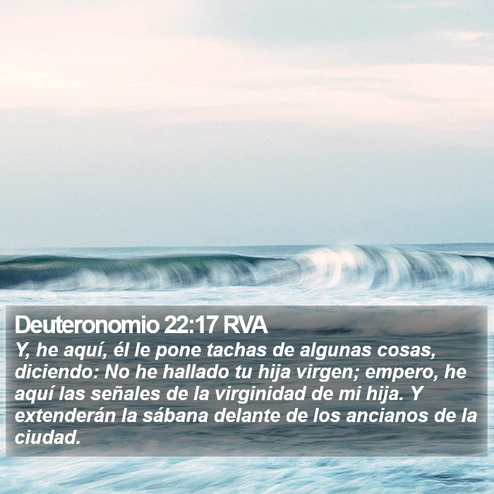 Deuteronomio 22:17 RVA Bible Study