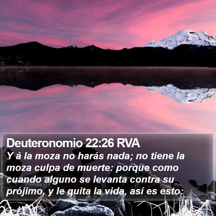 Deuteronomio 22:26 RVA Bible Study