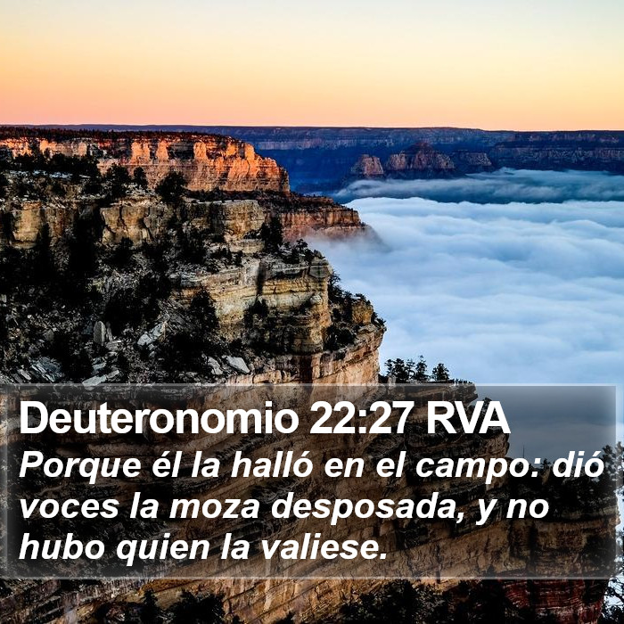 Deuteronomio 22:27 RVA Bible Study