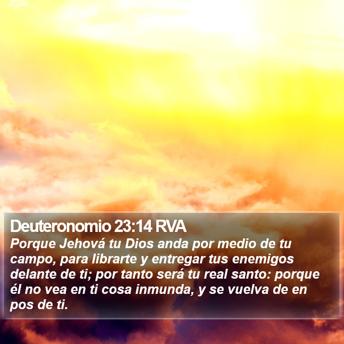Deuteronomio 23:14 RVA Bible Study