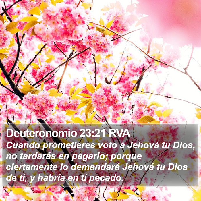 Deuteronomio 23:21 RVA Bible Study