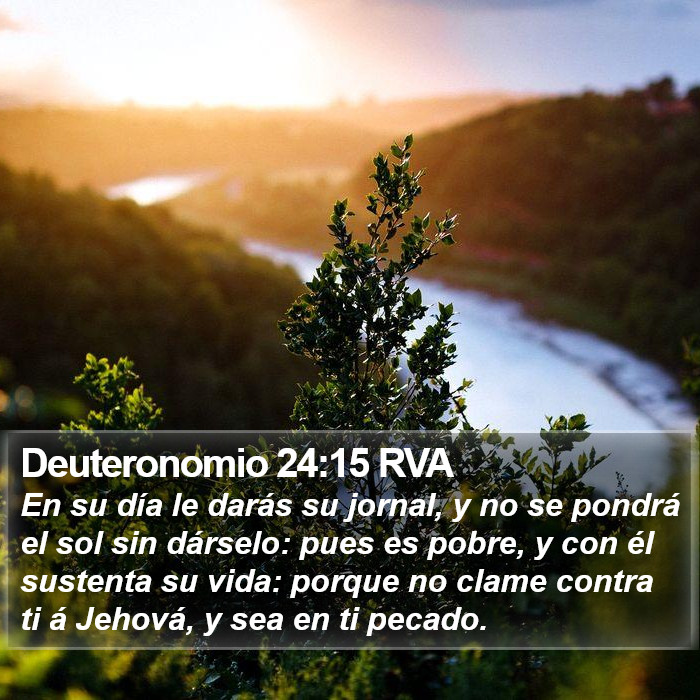 Deuteronomio 24:15 RVA Bible Study