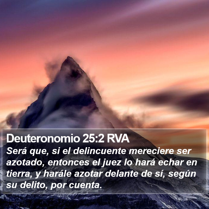 Deuteronomio 25:2 RVA Bible Study